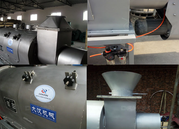 氣旋篩：電機(jī)，進(jìn)料口，氣壓裝置等特寫(xiě)圖片