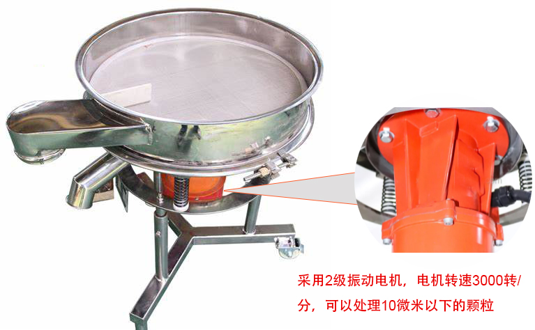 高頻篩特點：框體加高可防止?jié){液往外飛濺；加擋料板可加快排料，提高篩分效率