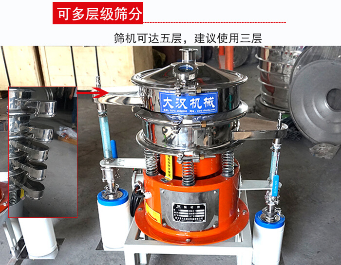 氣體波阿虎振動篩篩機可達五層，三層較為常用